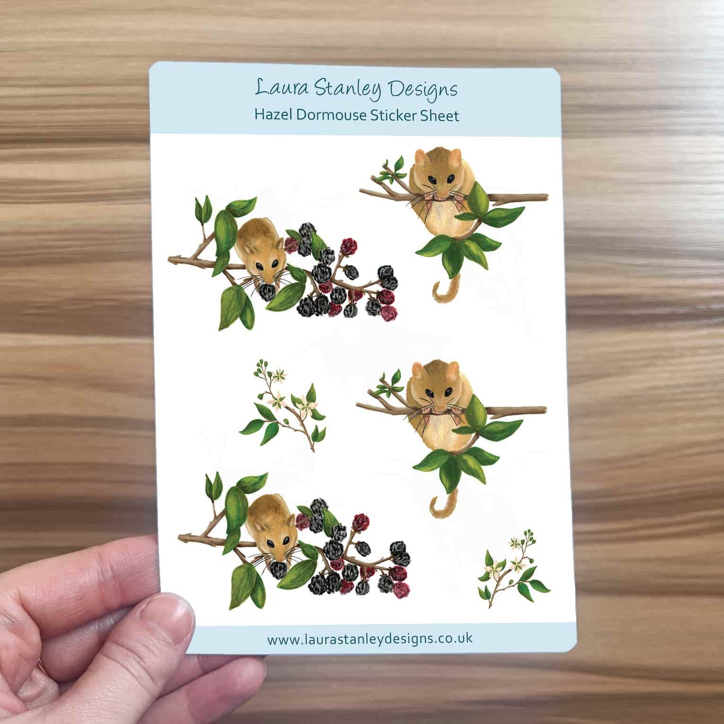 Hazel Dormouse Sticker Sheet