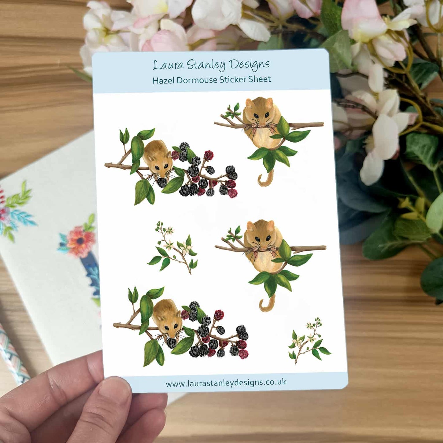 Hazel Dormouse Sticker Sheet