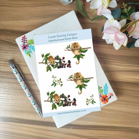 Hazel Dormouse Sticker Sheet