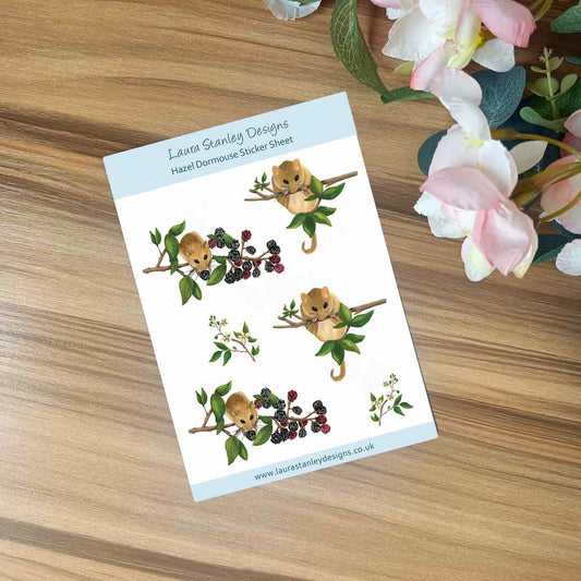 Hazel Dormouse Sticker Sheet