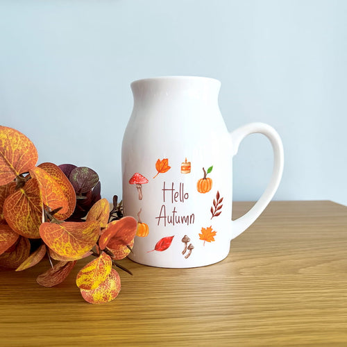 hello autumn ceramic flower vase