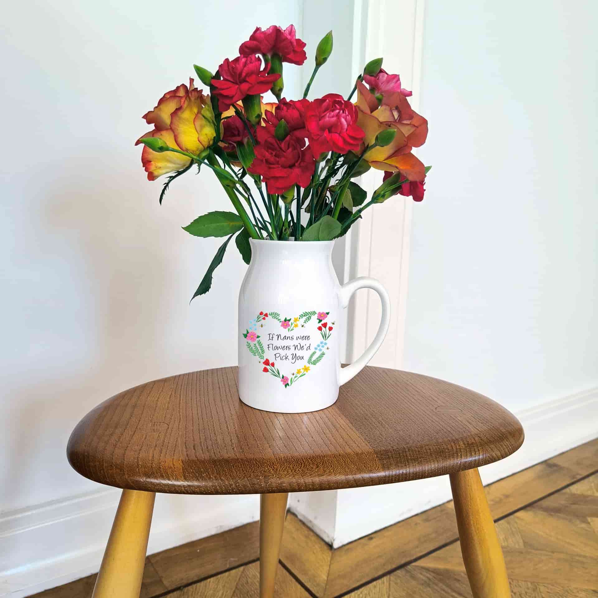 gifts for grandmas, floral jug