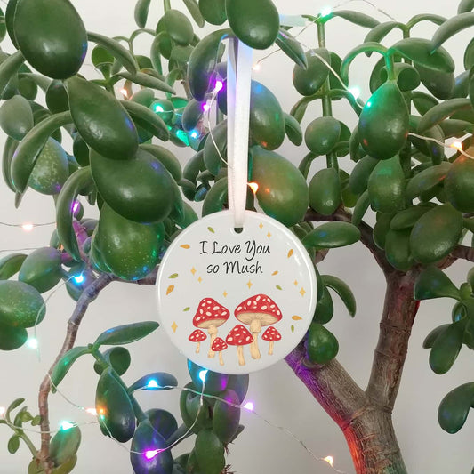 Personalised Mushroom Decoration | Toadstool Autumn Ornament