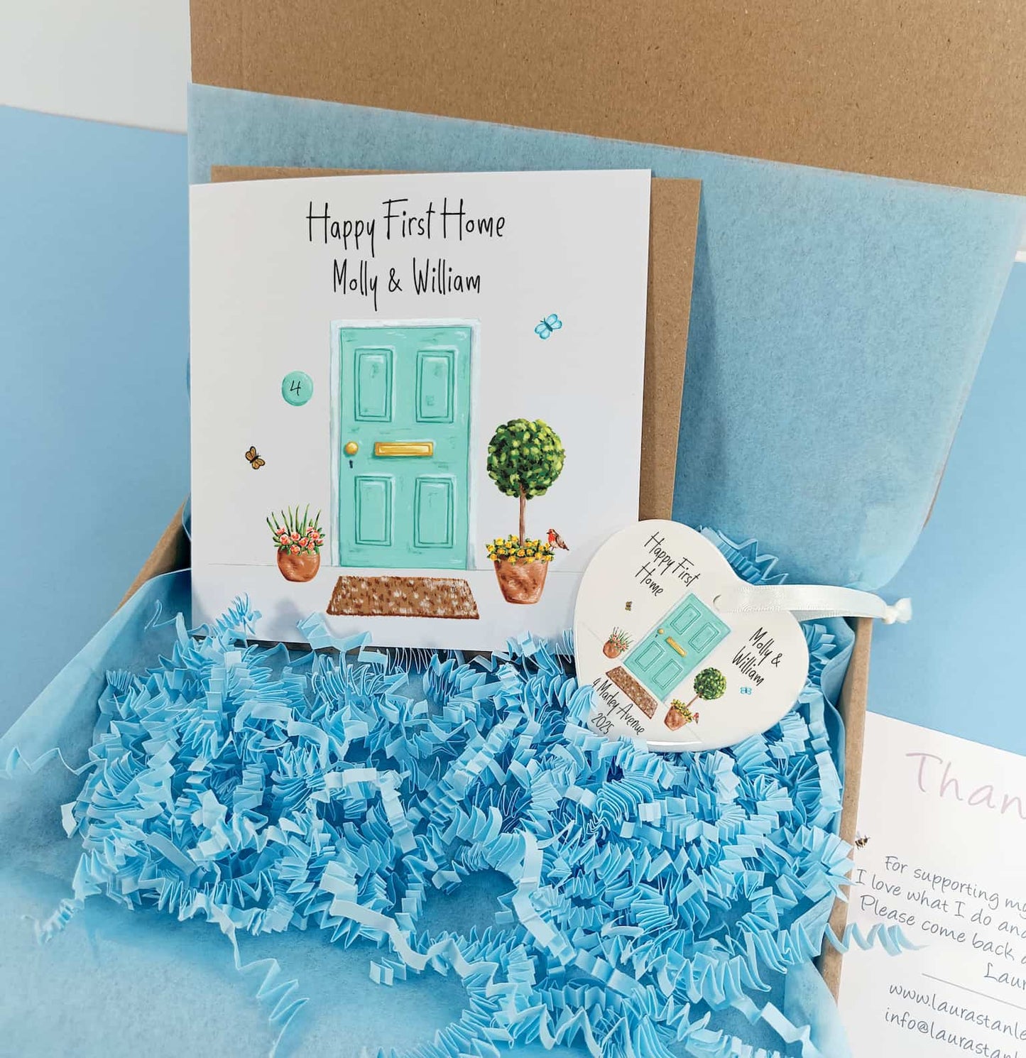 Personalised First Home Gift and Greetings Card 