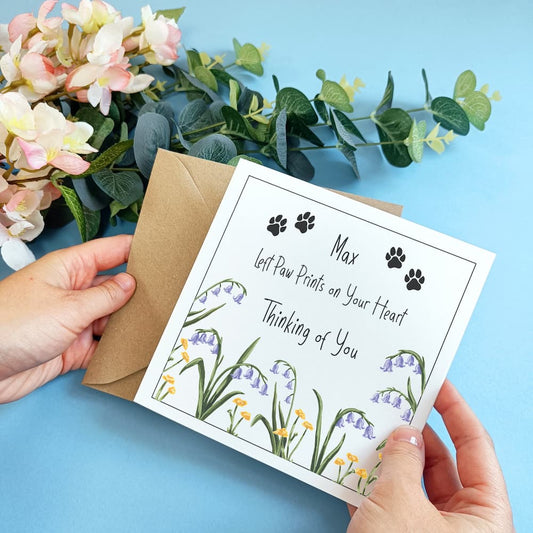 Personalised Pet Sympathy Card