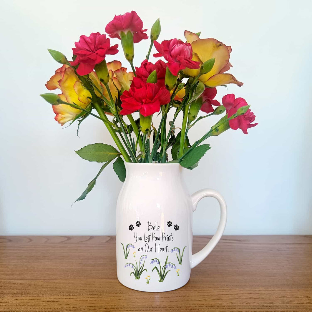 Personalised Pet Memorial Flower Vase
