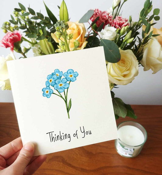 Thinking of You Forget Me Not Card | Sympathy Card