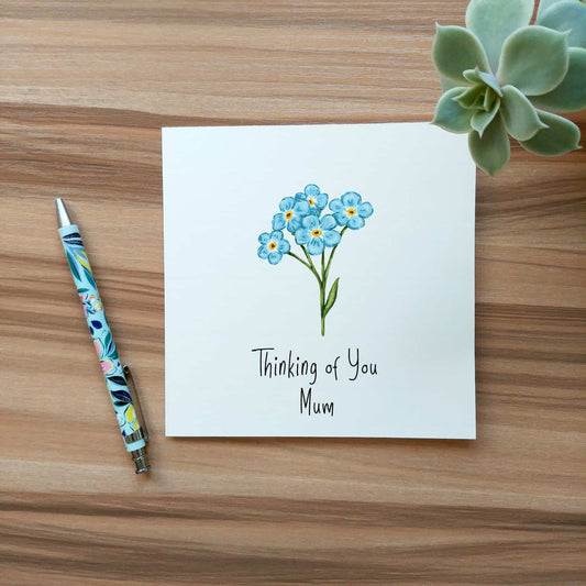 Thinking of You Forget Me Not Card | Sympathy Card