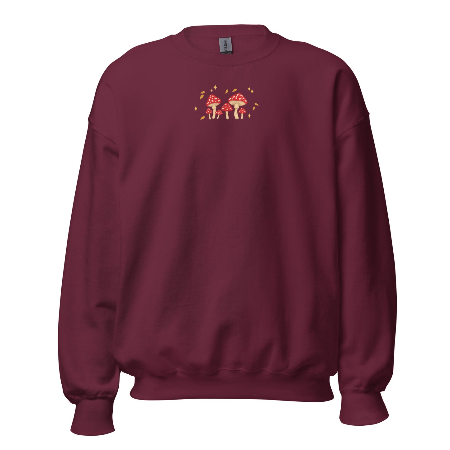 Mushroom Jumper | Autumn Sweater | Toadstools, Falling Leaves and Stars