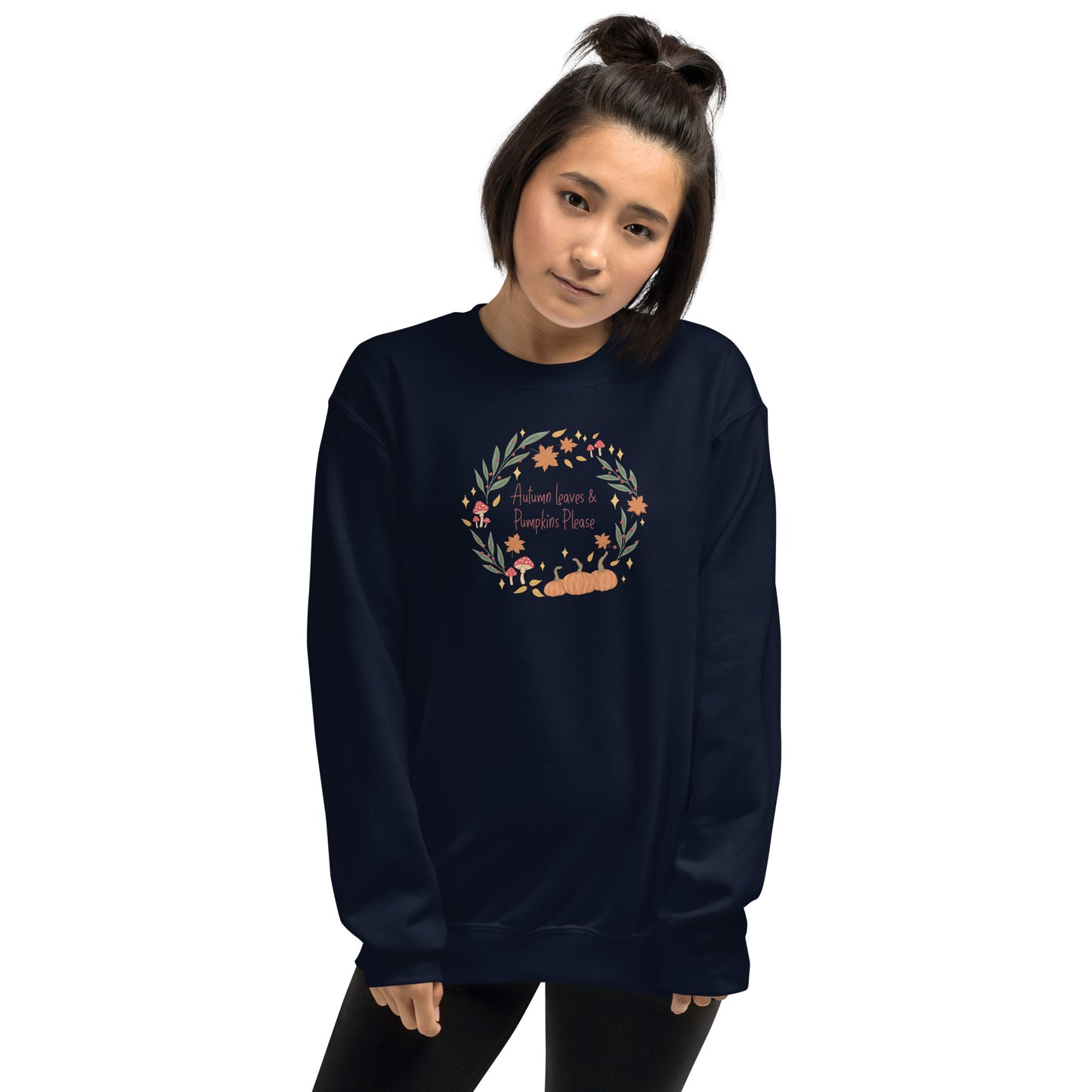 Autumn Wreath Jumper | Autumn Leaves and Pumpkins Please