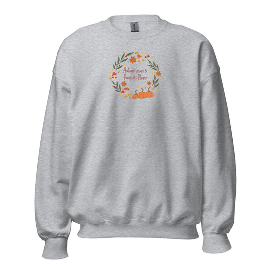 Autumn Wreath Jumper | Autumn Leaves and Pumpkins Please