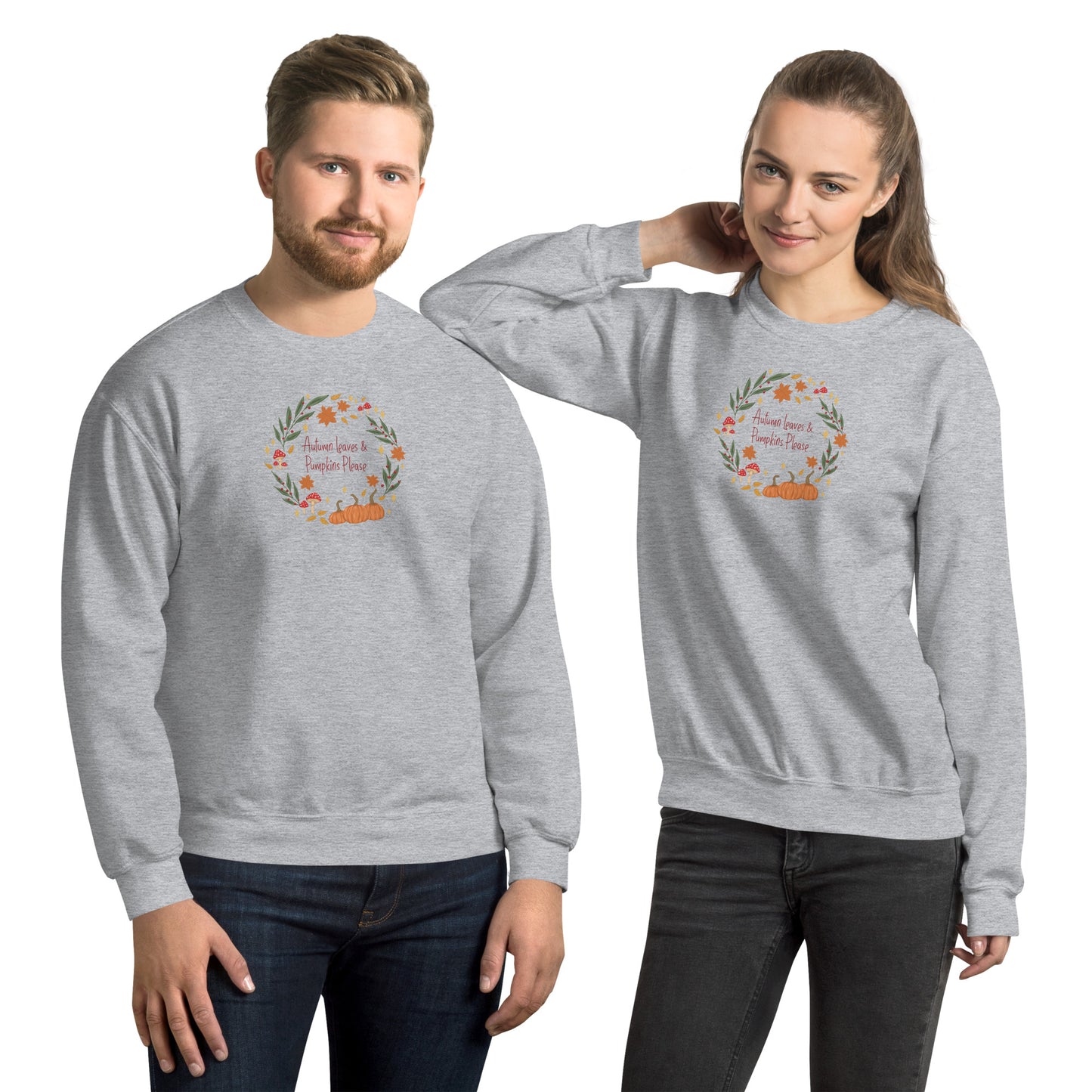 Autumn Wreath Jumper | Autumn Leaves and Pumpkins Please