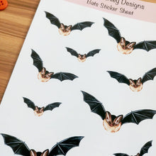 Load image into Gallery viewer, Bats Sticker Sheets | Halloween Themed Stickers
