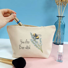 Load image into Gallery viewer, Bee Happy Make Up Bag
