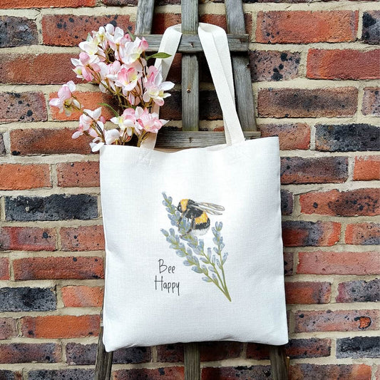 Bee Happy Tote Bag