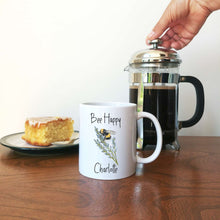 Load image into Gallery viewer, Personalised Bee Happy Mug
