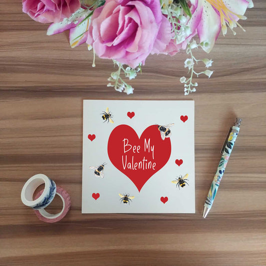 Bumble Bee Valentine's Day Card | Bee My Valentine