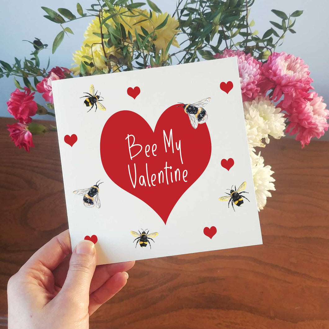 Bumble Bee Valentine's Day Card | Bee My Valentine