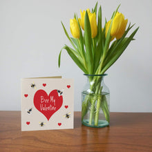 Load image into Gallery viewer, Bumble Bee Valentine&#39;s Day Card | Bee My Valentine
