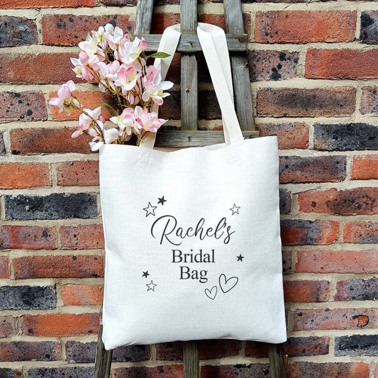 Personalised Bridal Bag | Wedding Day Tote Bag