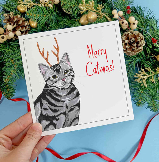Cat Christmas Card | Merry Catmas