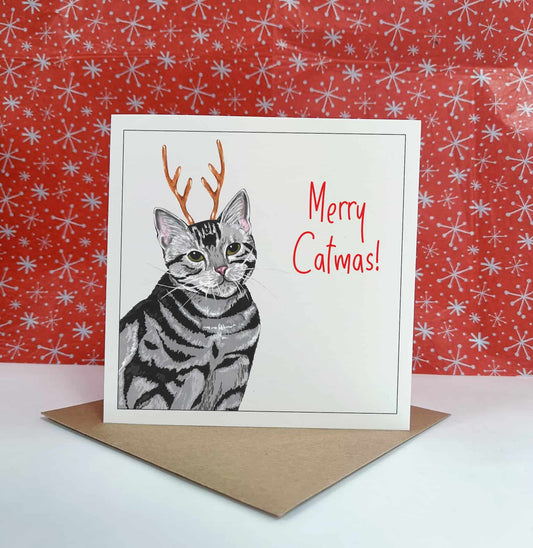Cat Christmas Card | Merry Catmas