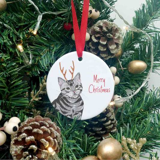 Cat Christmas Tree Decoration