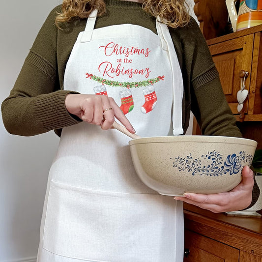 Personalised Family Christmas Apron