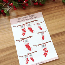Load image into Gallery viewer, Mice Christmas Stocking Sticker Sheet
