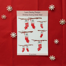 Load image into Gallery viewer, Mice Christmas Stocking Sticker Sheet
