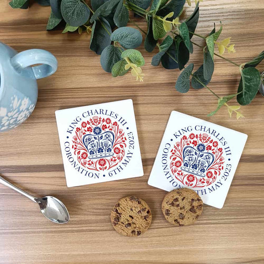 King Charles III Coronation Ceramic Coasters