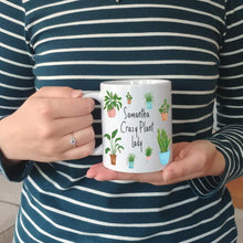 Load image into Gallery viewer, Personalised Crazy Plant Lady Mug
