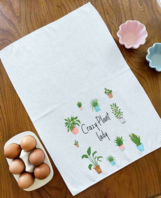 Crazy Plant Lady Tea Towel