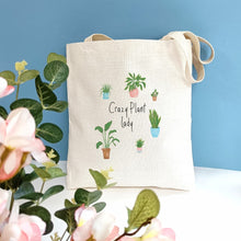 Load image into Gallery viewer, Crazy Plant Lady Tote Bag

