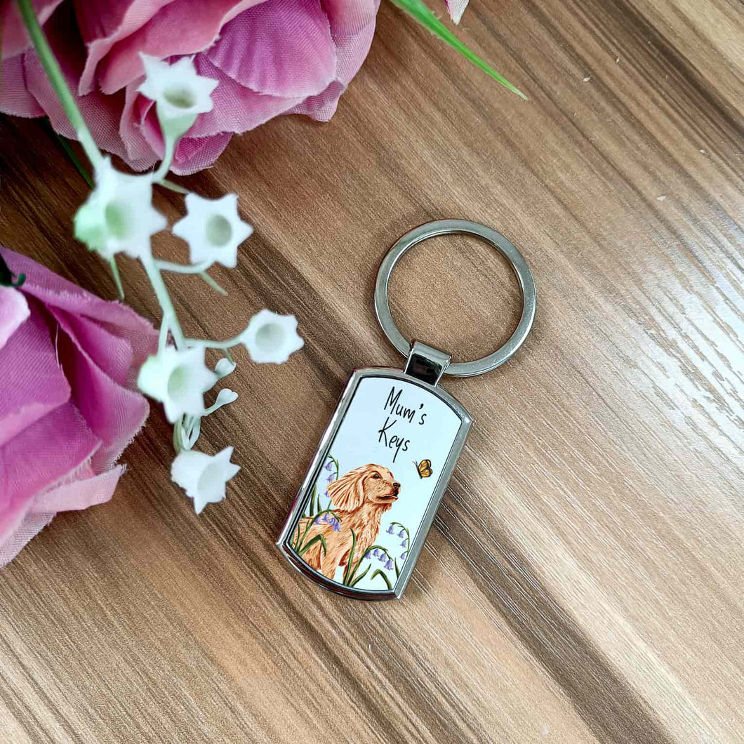 Personalised Dog Key Ring | Cocker Spaniel