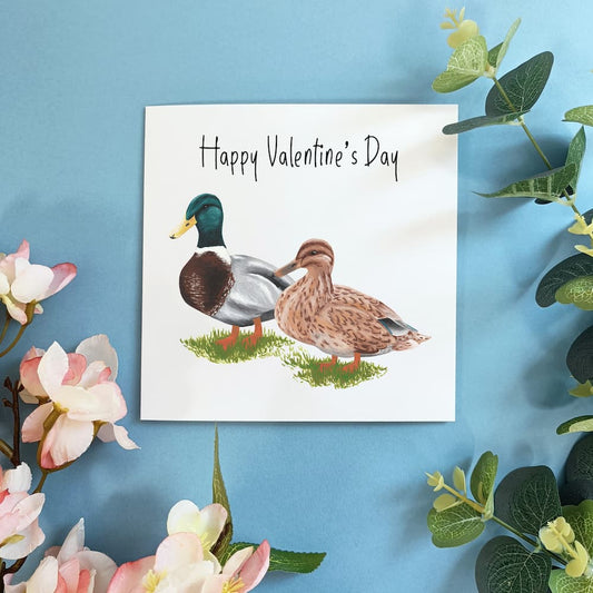 Mr and Mrs Duck Valentine's Day Card