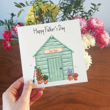 Load image into Gallery viewer, Personalised Garden  Shed Father&#39;s Day Card
