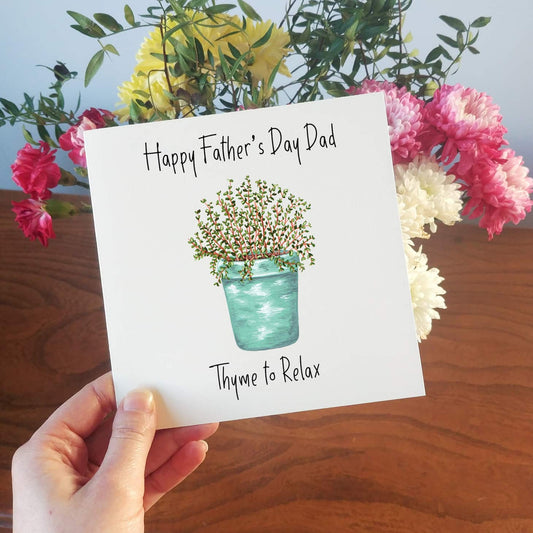 Thyme to Relax Father's Day Card
