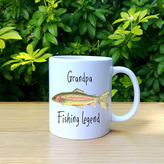 Personalised Fishing Mug | Rainbow Trout Fish