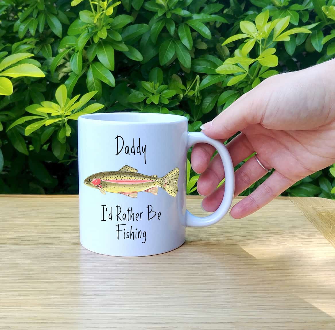 Personalised Fishing Mug | Rainbow Trout Fish
