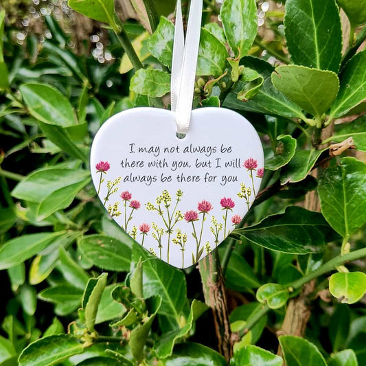 Personalised Floral Friendship Heart Decoration