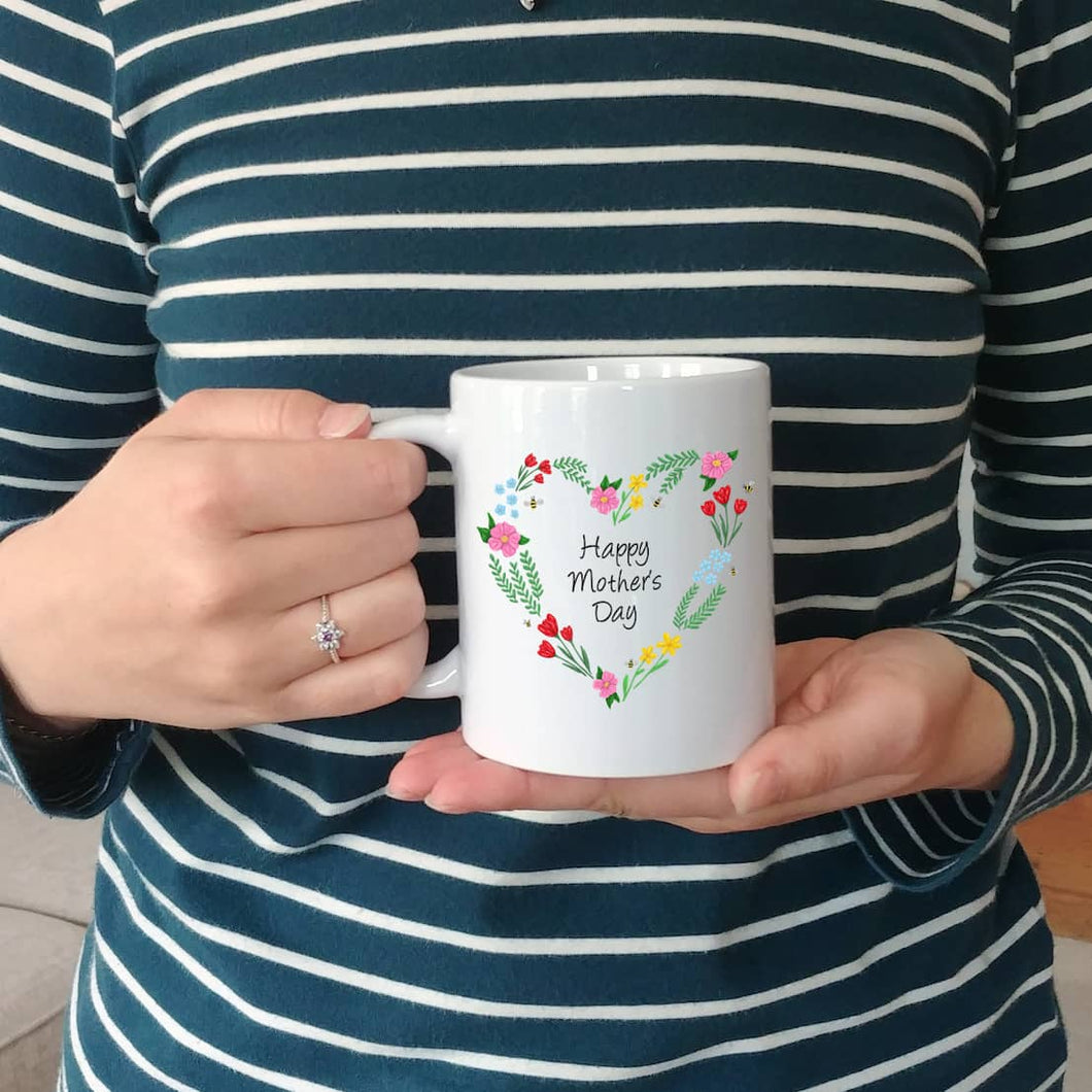 Personalised Floral Mother's Day Mug