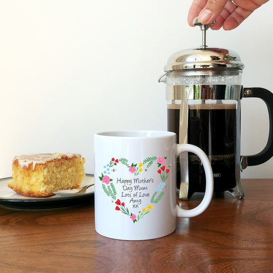 Personalised Floral Mother's Day Mug