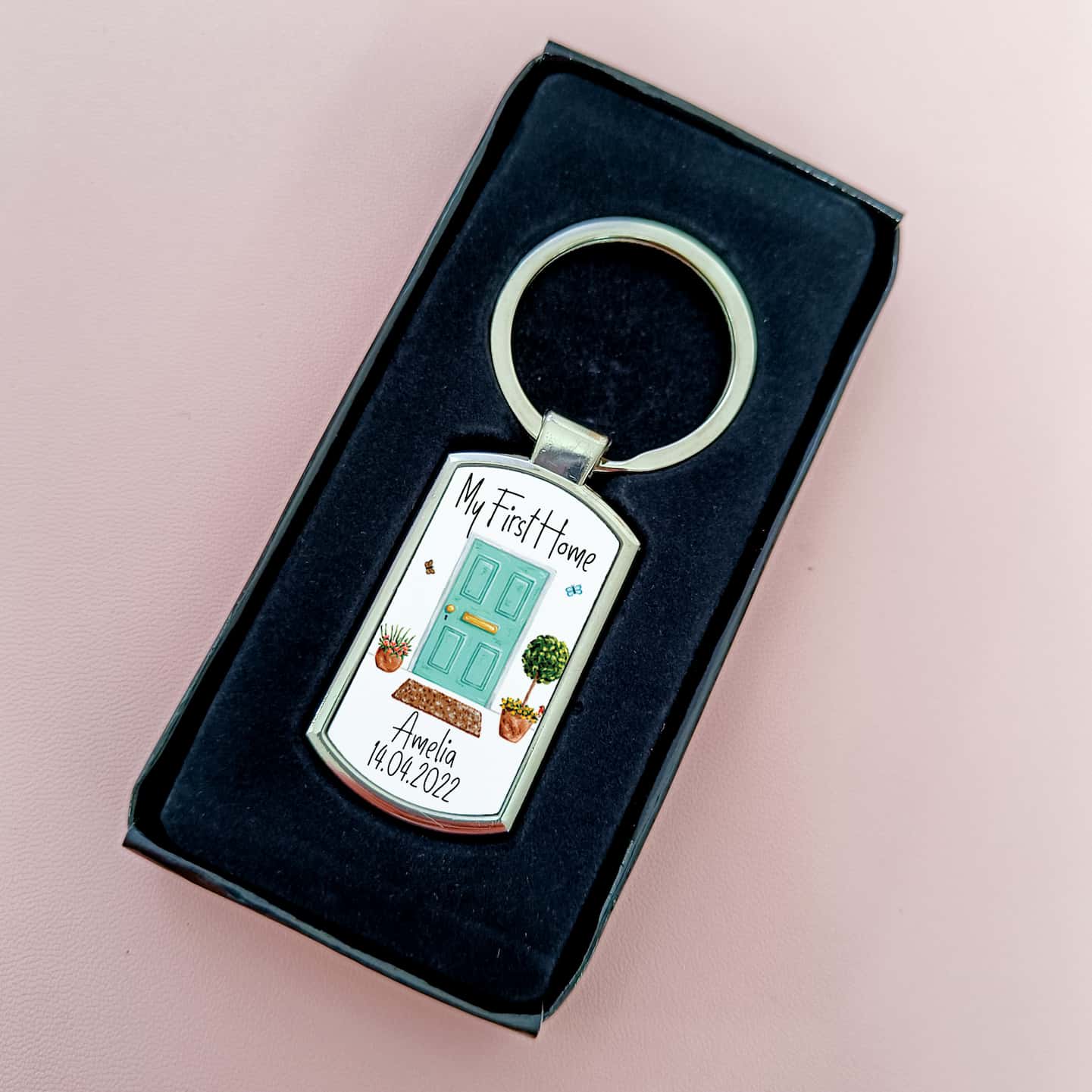 Personalised First Home Keyring