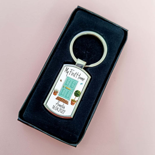 Personalised First Home Keyring