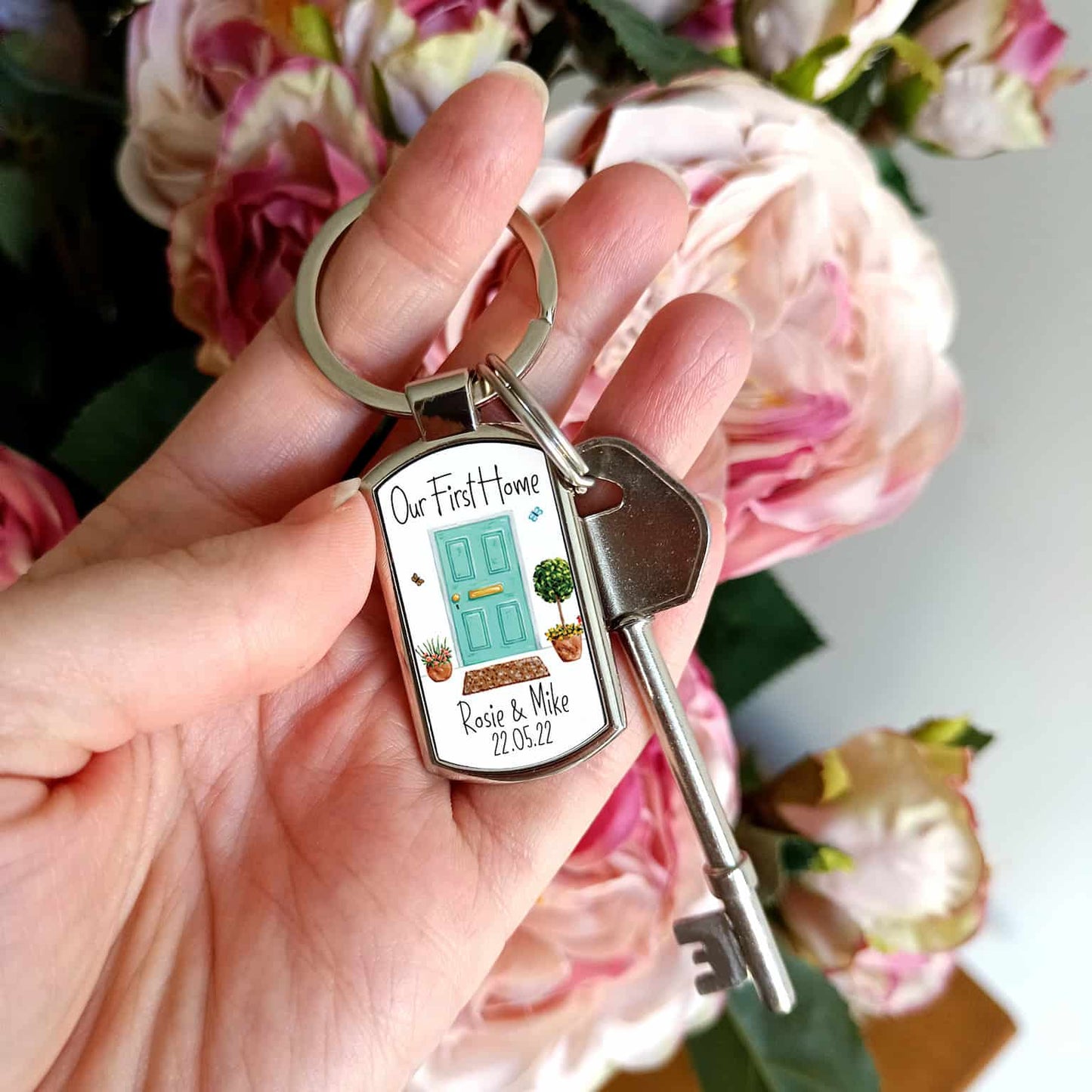Personalised First Home Keyring