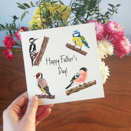 Garden Birds Father's Day Card | Bird Watching Card