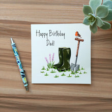 Load image into Gallery viewer, Gardener&#39;s friend birthday card for dad
