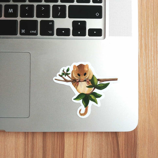 Hazel Dormouse Vinyl Sticker