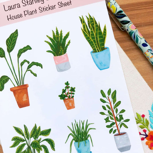 House Plant Sticker Sheet
